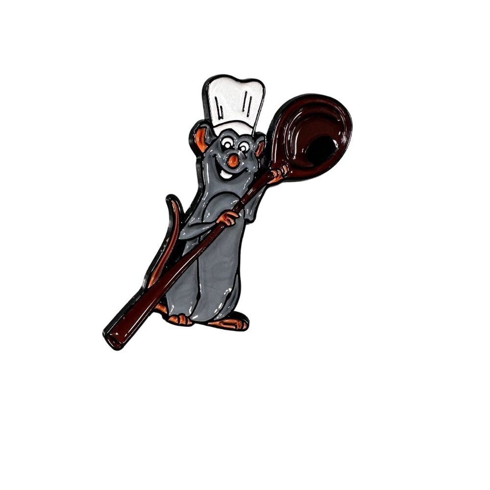 Ratatouille Lapel Pin Mouse Spoon Chef Hat Jewelry Accessories Brooch Badge